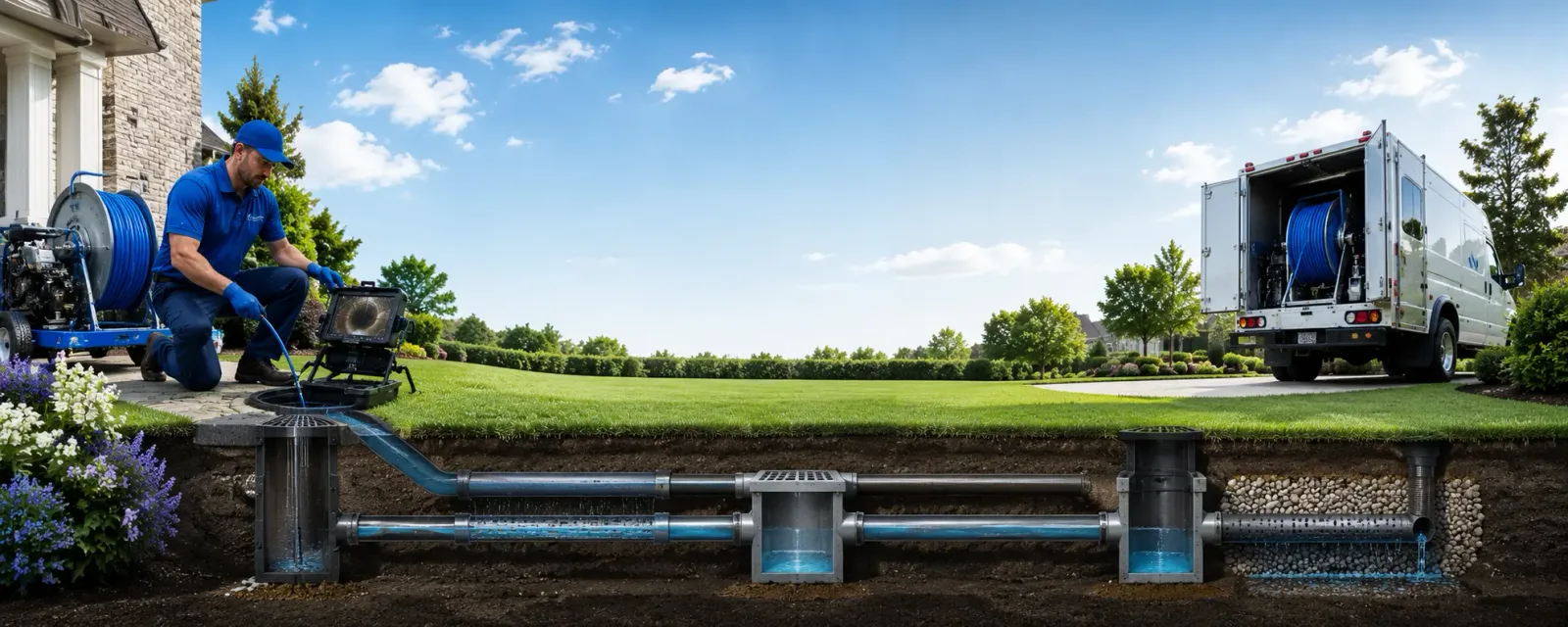 Outdoor drain cleaning information for River Grove, IL